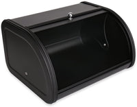 x458 Black Metal Bread Box/Bin/kitchen Storage Containers with Roll Top Lid